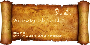 Veliczky László névjegykártya